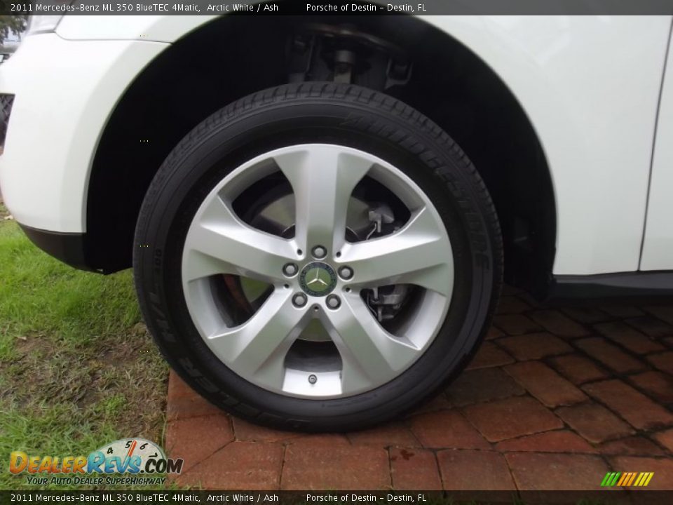 2011 Mercedes-Benz ML 350 BlueTEC 4Matic Arctic White / Ash Photo #23