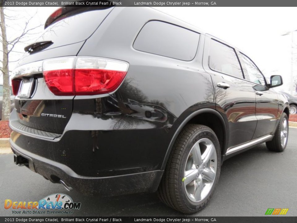 2013 Dodge Durango Citadel Brilliant Black Crystal Pearl / Black Photo #3