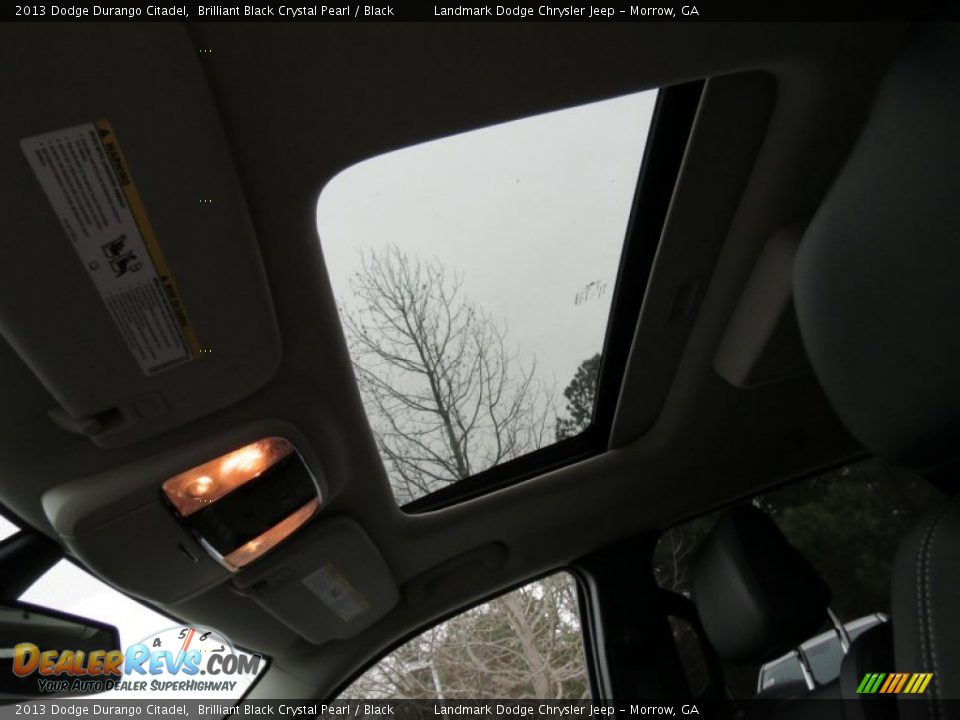 2013 Dodge Durango Citadel Brilliant Black Crystal Pearl / Black Photo #7