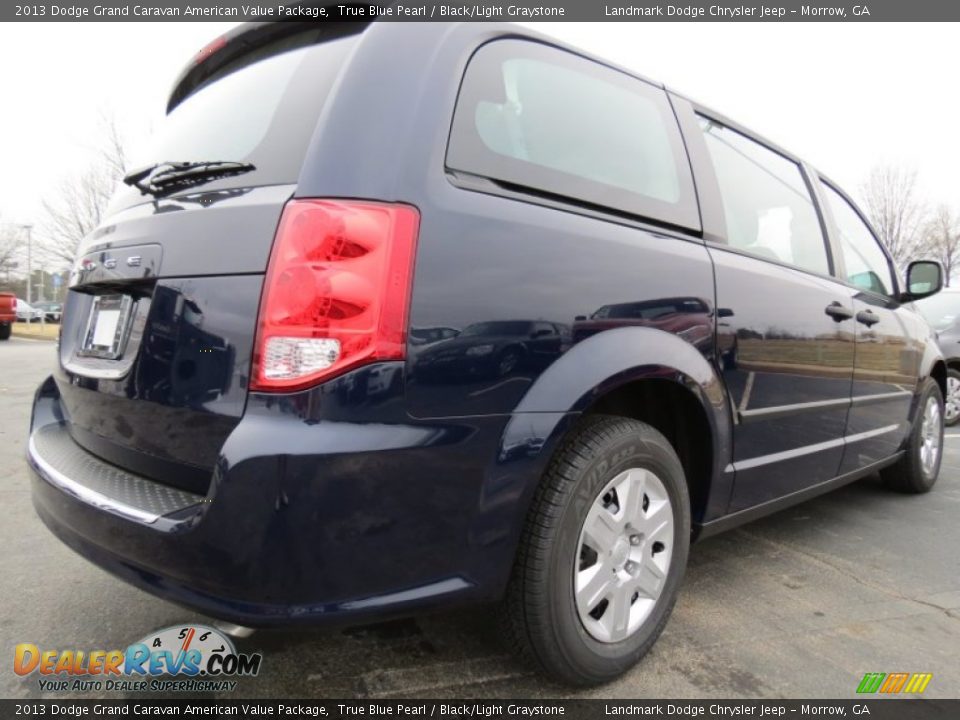 2013 Dodge Grand Caravan American Value Package True Blue Pearl / Black/Light Graystone Photo #3