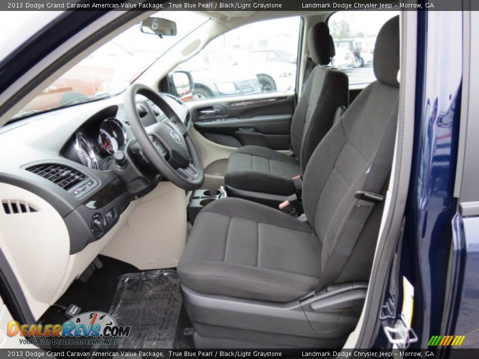 2013 Dodge Grand Caravan American Value Package True Blue Pearl / Black/Light Graystone Photo #6