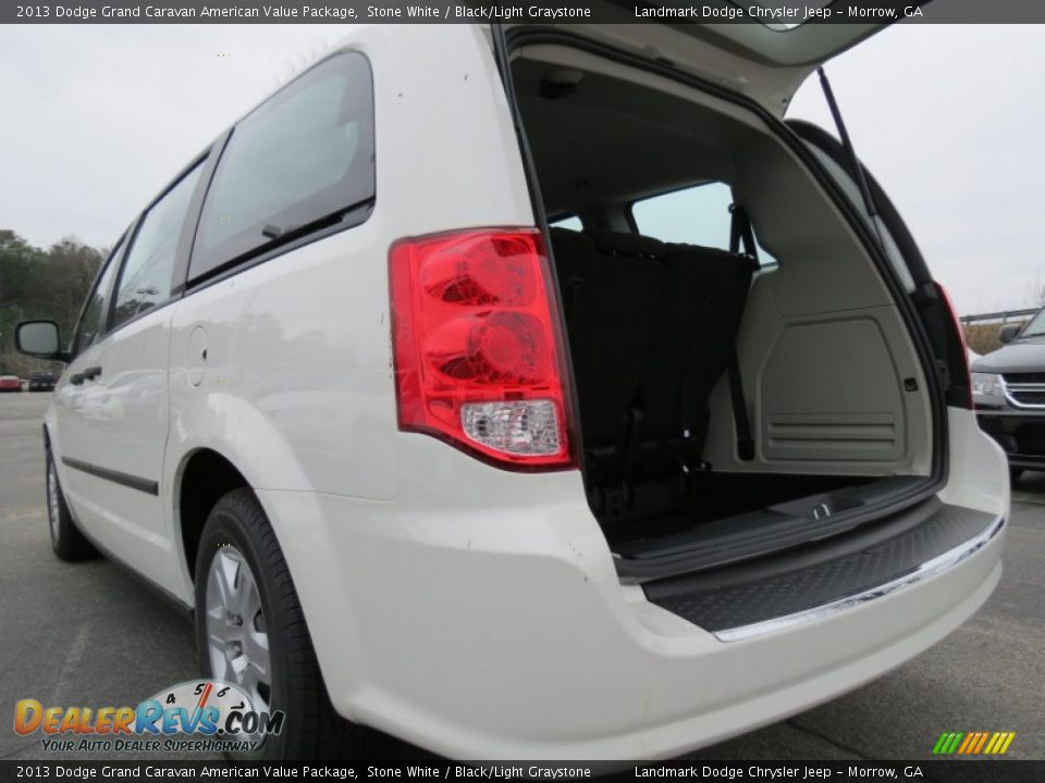 2013 Dodge Grand Caravan American Value Package Stone White / Black/Light Graystone Photo #7