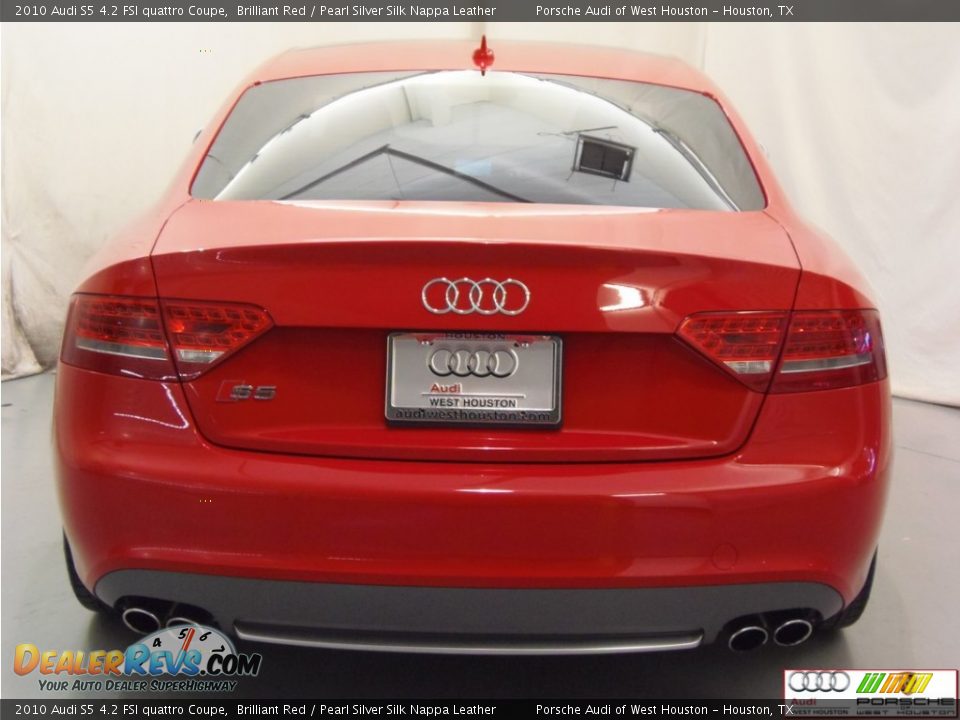 2010 Audi S5 4.2 FSI quattro Coupe Brilliant Red / Pearl Silver Silk Nappa Leather Photo #22