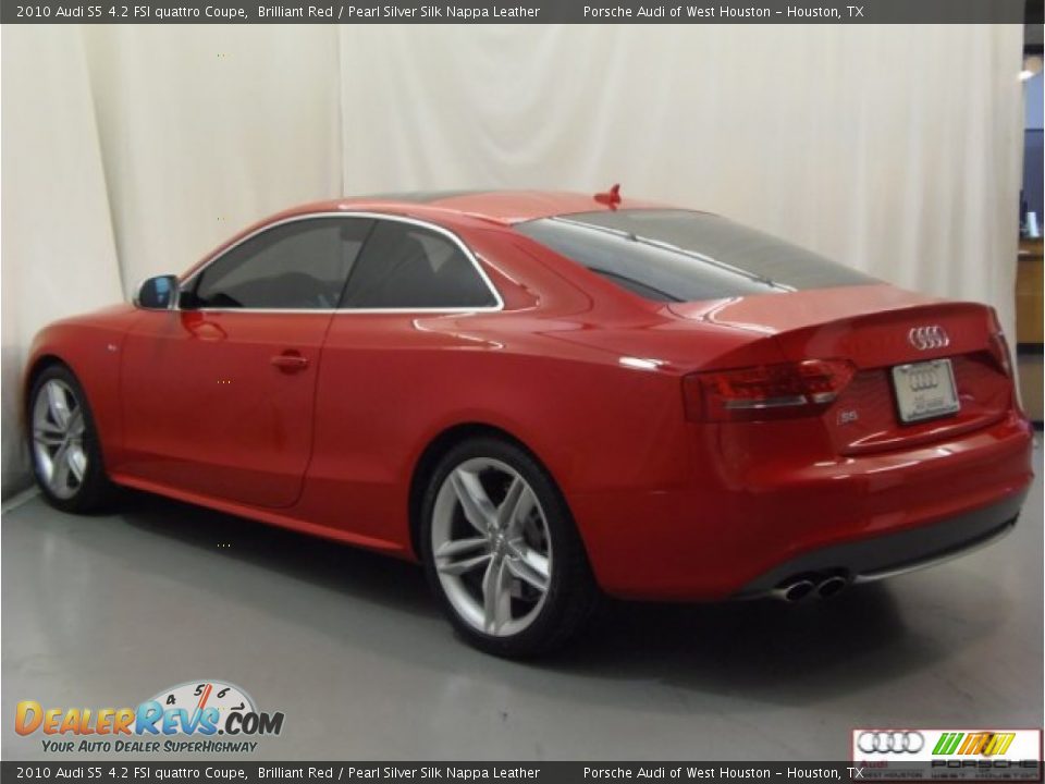 2010 Audi S5 4.2 FSI quattro Coupe Brilliant Red / Pearl Silver Silk Nappa Leather Photo #23