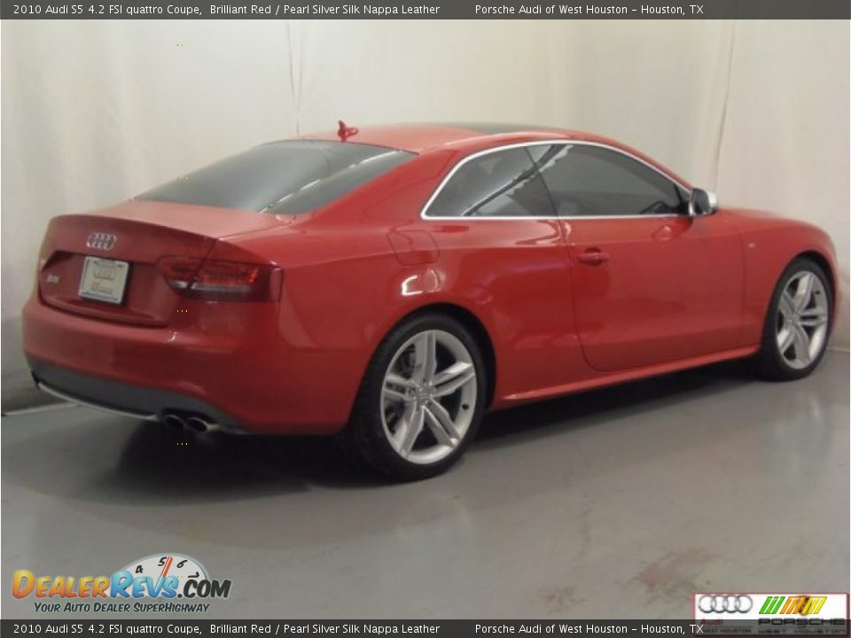 2010 Audi S5 4.2 FSI quattro Coupe Brilliant Red / Pearl Silver Silk Nappa Leather Photo #24