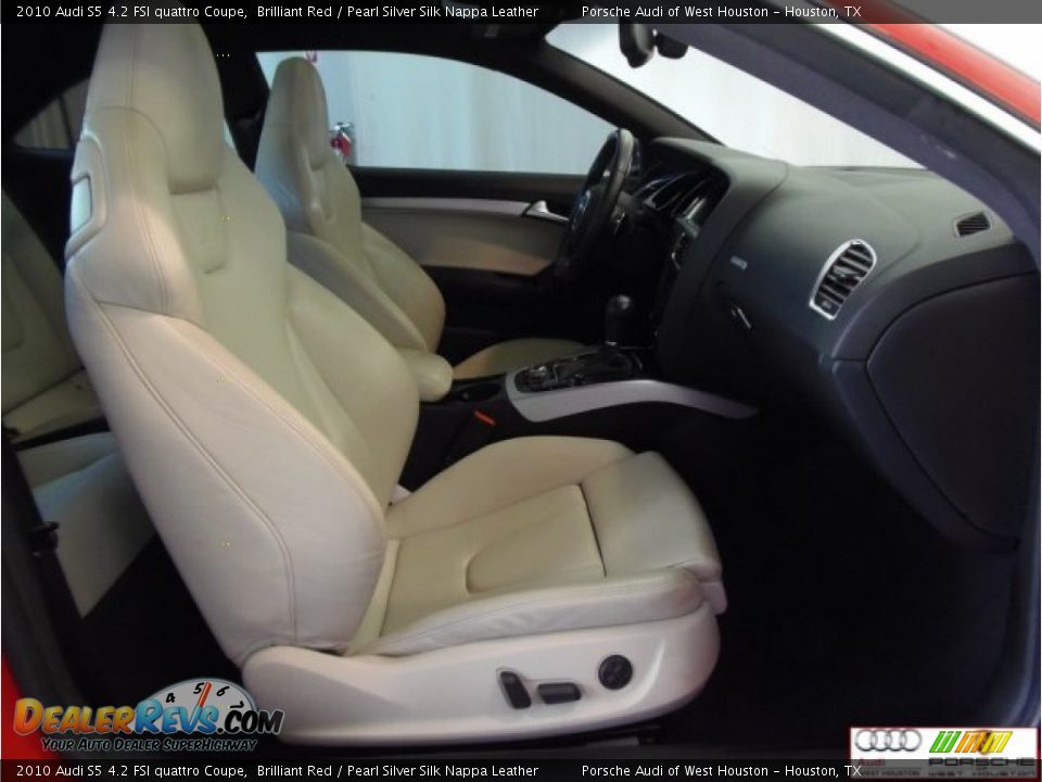 2010 Audi S5 4.2 FSI quattro Coupe Brilliant Red / Pearl Silver Silk Nappa Leather Photo #26