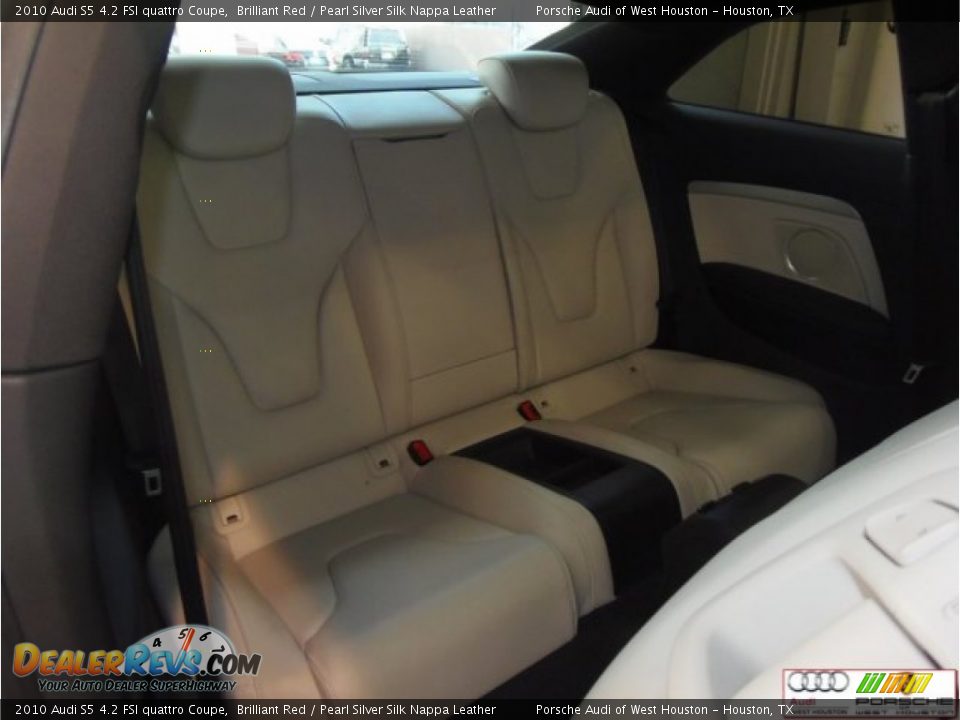 2010 Audi S5 4.2 FSI quattro Coupe Brilliant Red / Pearl Silver Silk Nappa Leather Photo #28
