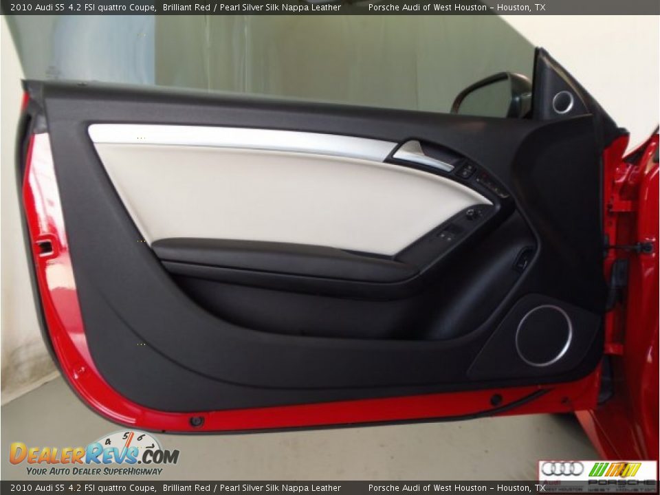 2010 Audi S5 4.2 FSI quattro Coupe Brilliant Red / Pearl Silver Silk Nappa Leather Photo #29