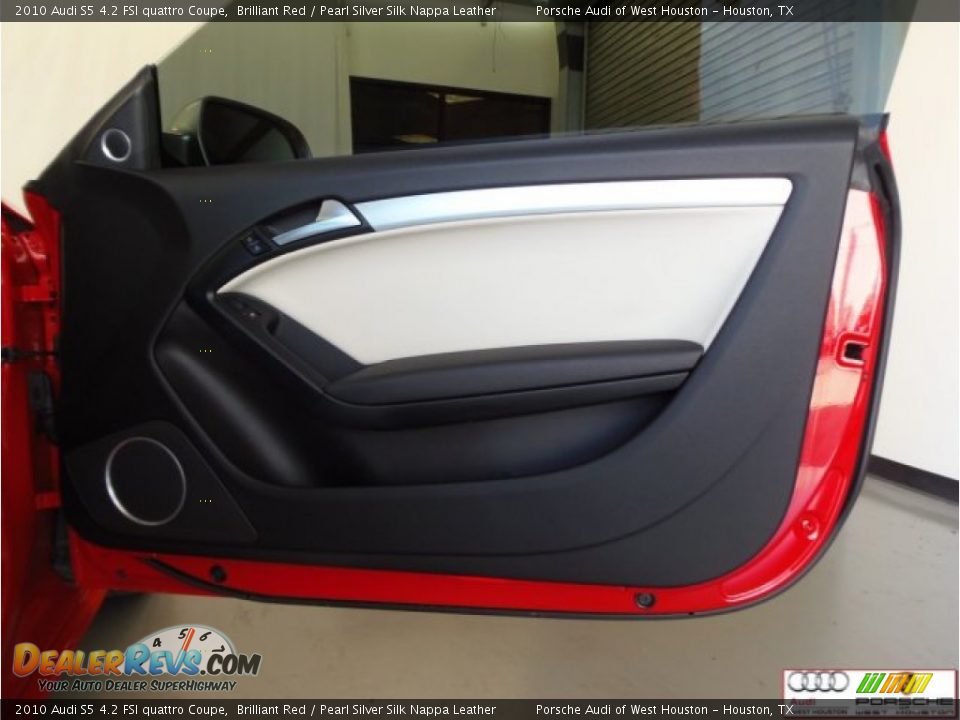 2010 Audi S5 4.2 FSI quattro Coupe Brilliant Red / Pearl Silver Silk Nappa Leather Photo #30