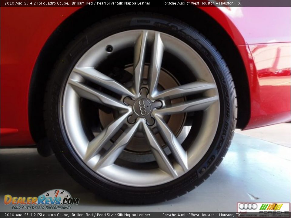 2010 Audi S5 4.2 FSI quattro Coupe Brilliant Red / Pearl Silver Silk Nappa Leather Photo #31