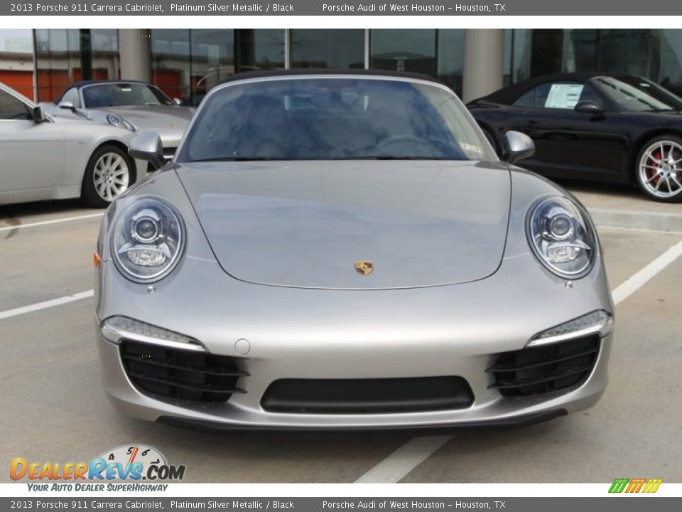 2013 Porsche 911 Carrera Cabriolet Platinum Silver Metallic / Black Photo #2