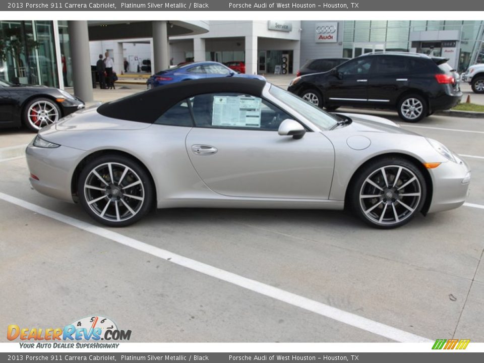 Platinum Silver Metallic 2013 Porsche 911 Carrera Cabriolet Photo #5