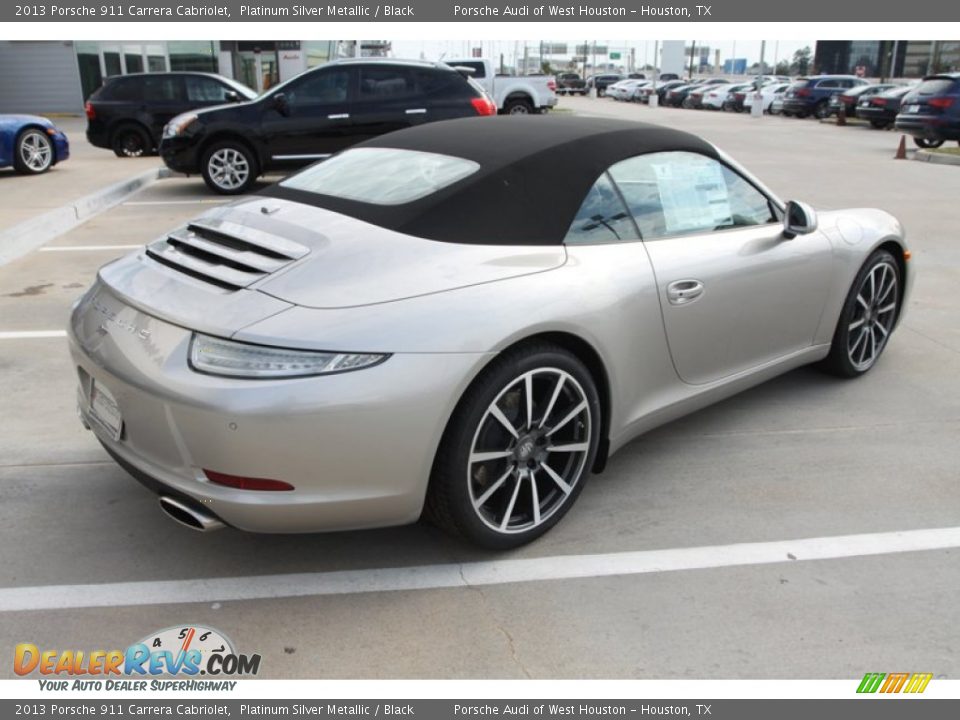 2013 Porsche 911 Carrera Cabriolet Platinum Silver Metallic / Black Photo #8