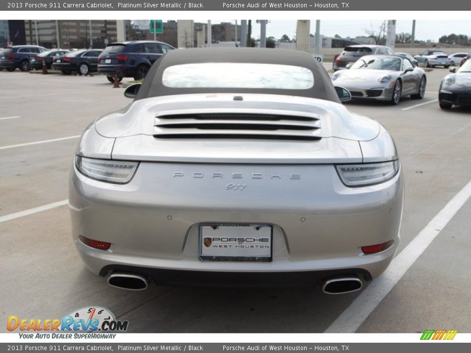 2013 Porsche 911 Carrera Cabriolet Platinum Silver Metallic / Black Photo #9