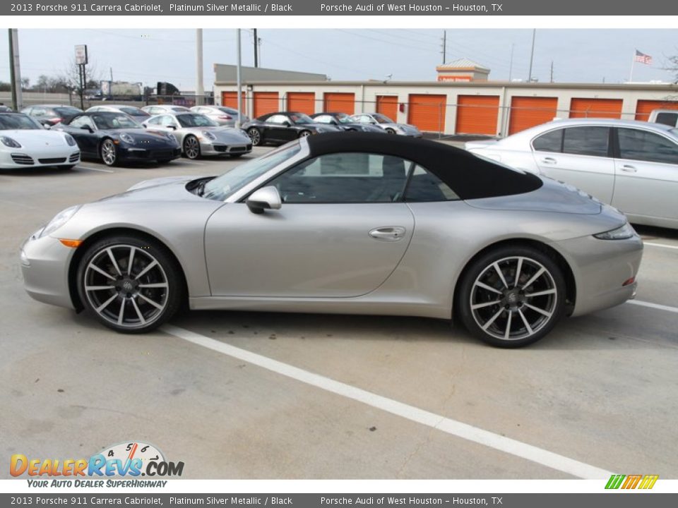2013 Porsche 911 Carrera Cabriolet Platinum Silver Metallic / Black Photo #11