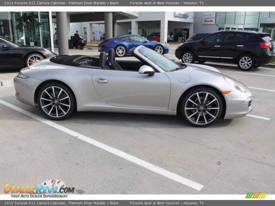2013 Porsche 911 Carrera Cabriolet Platinum Silver Metallic / Black Photo #12