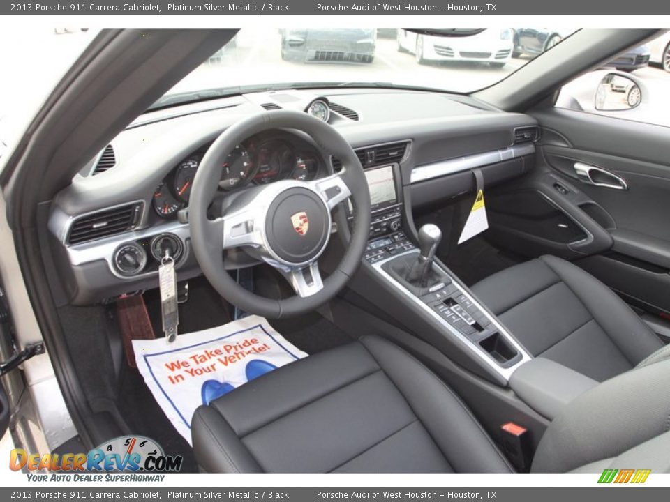 Black Interior - 2013 Porsche 911 Carrera Cabriolet Photo #15