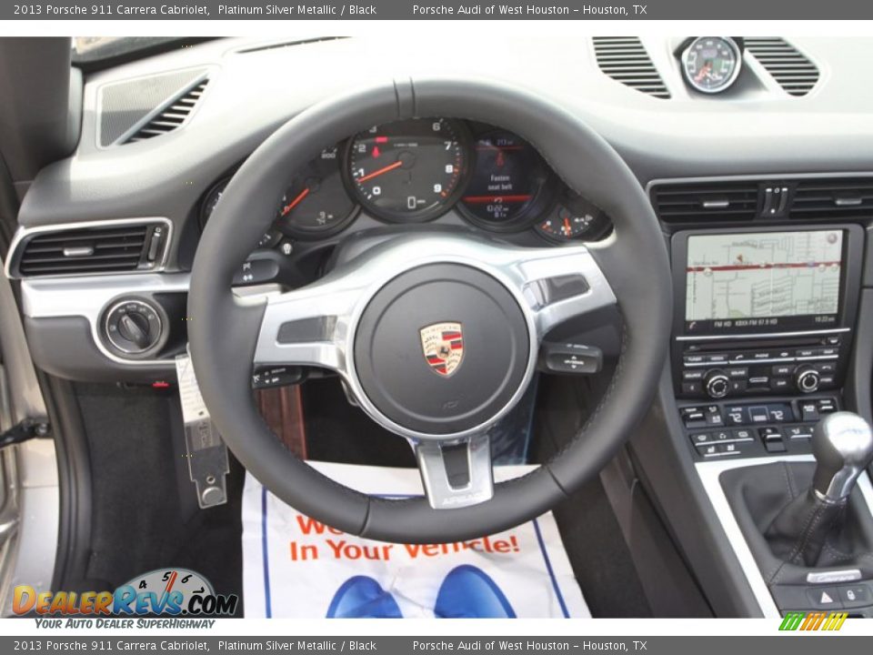 2013 Porsche 911 Carrera Cabriolet Steering Wheel Photo #17