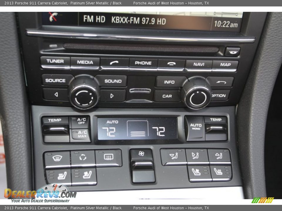 Controls of 2013 Porsche 911 Carrera Cabriolet Photo #21