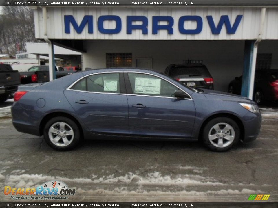 2013 Chevrolet Malibu LS Atlantis Blue Metallic / Jet Black/Titanium Photo #1
