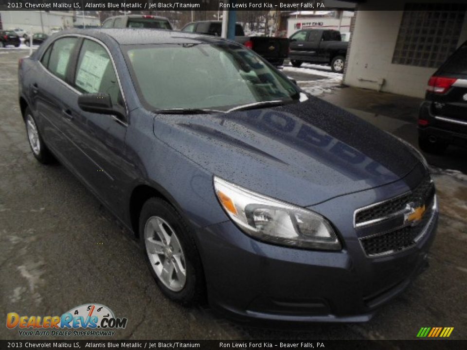 2013 Chevrolet Malibu LS Atlantis Blue Metallic / Jet Black/Titanium Photo #2