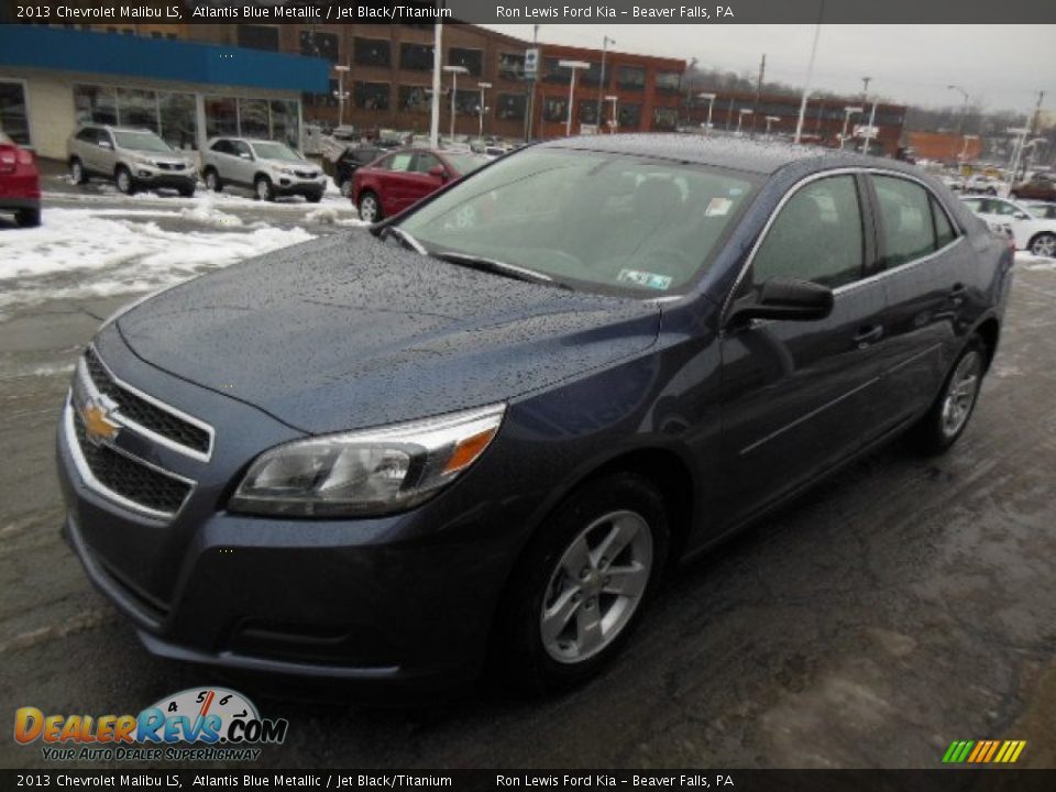 2013 Chevrolet Malibu LS Atlantis Blue Metallic / Jet Black/Titanium Photo #4