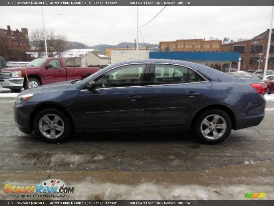 2013 Chevrolet Malibu LS Atlantis Blue Metallic / Jet Black/Titanium Photo #5