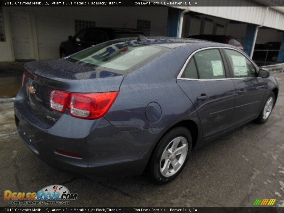 2013 Chevrolet Malibu LS Atlantis Blue Metallic / Jet Black/Titanium Photo #8