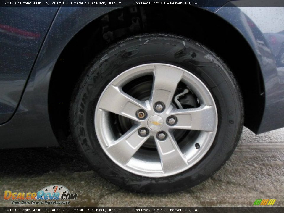 2013 Chevrolet Malibu LS Atlantis Blue Metallic / Jet Black/Titanium Photo #9