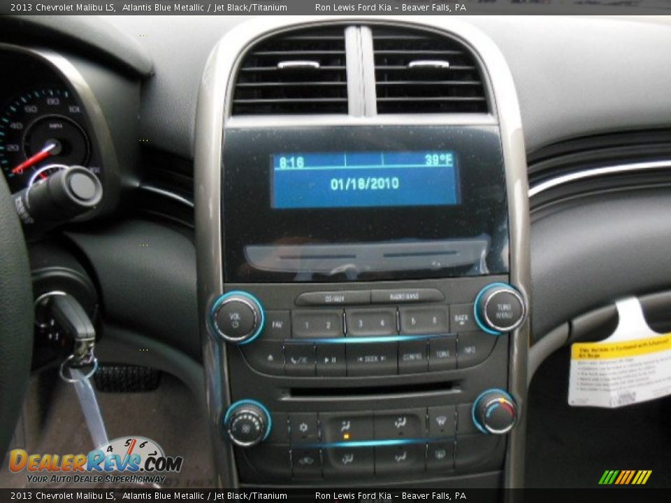 2013 Chevrolet Malibu LS Atlantis Blue Metallic / Jet Black/Titanium Photo #16