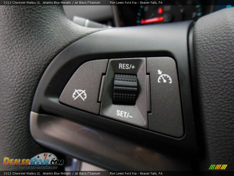 2013 Chevrolet Malibu LS Atlantis Blue Metallic / Jet Black/Titanium Photo #19