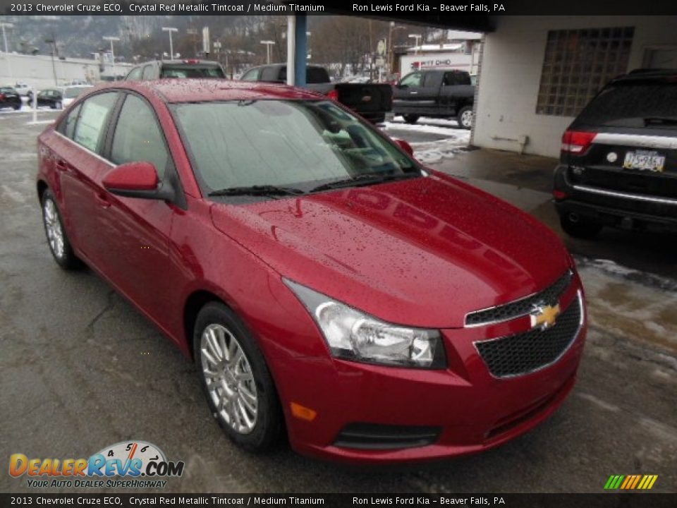 2013 Chevrolet Cruze ECO Crystal Red Metallic Tintcoat / Medium Titanium Photo #2