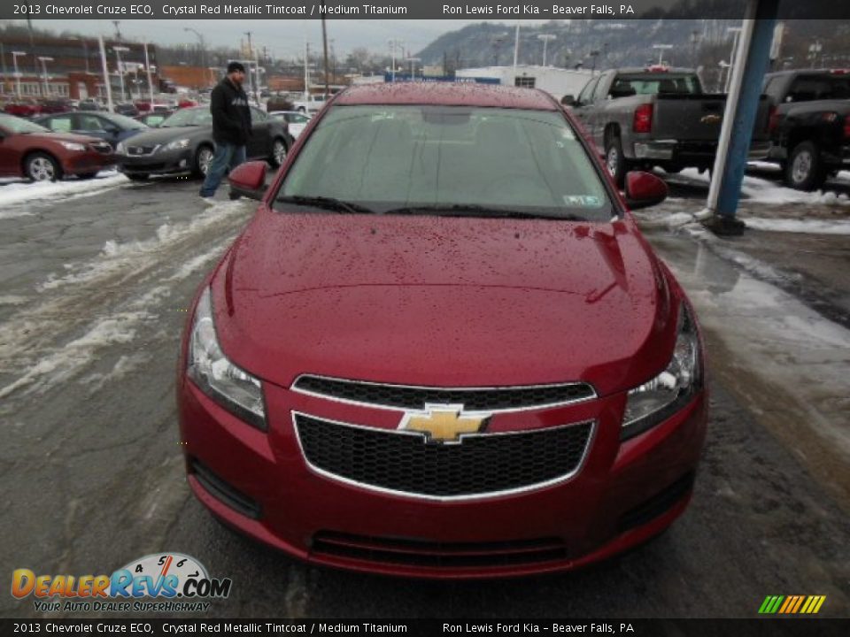 2013 Chevrolet Cruze ECO Crystal Red Metallic Tintcoat / Medium Titanium Photo #3