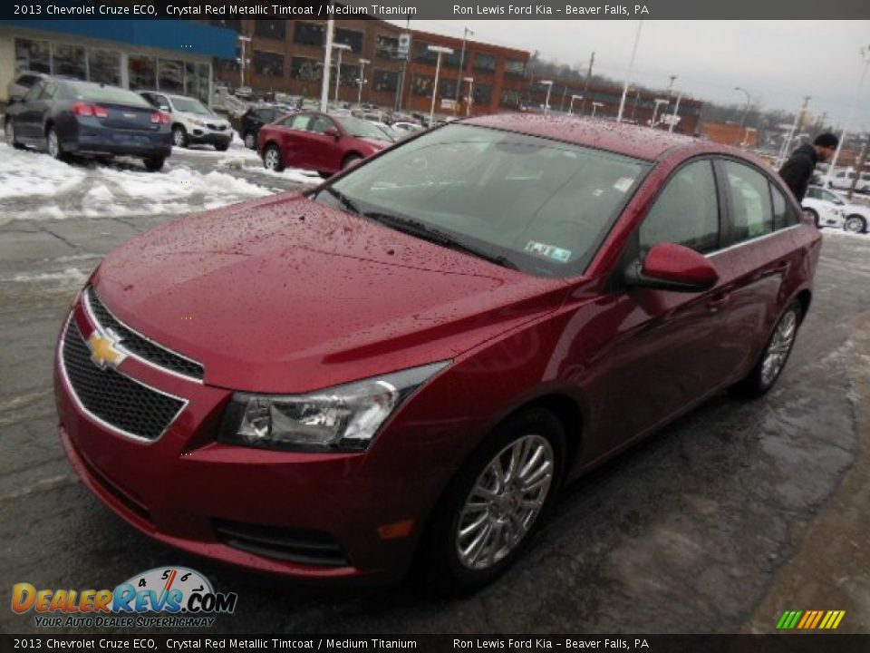 2013 Chevrolet Cruze ECO Crystal Red Metallic Tintcoat / Medium Titanium Photo #4
