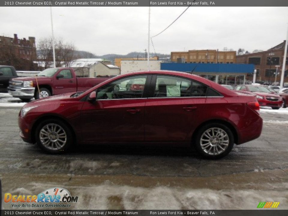 2013 Chevrolet Cruze ECO Crystal Red Metallic Tintcoat / Medium Titanium Photo #5