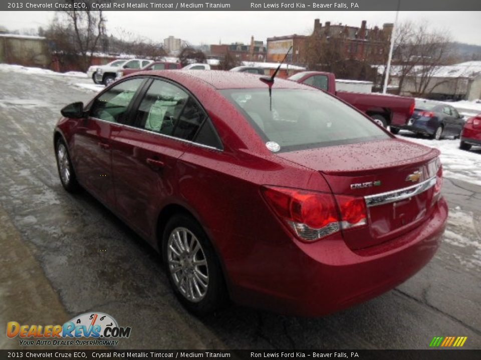 2013 Chevrolet Cruze ECO Crystal Red Metallic Tintcoat / Medium Titanium Photo #6