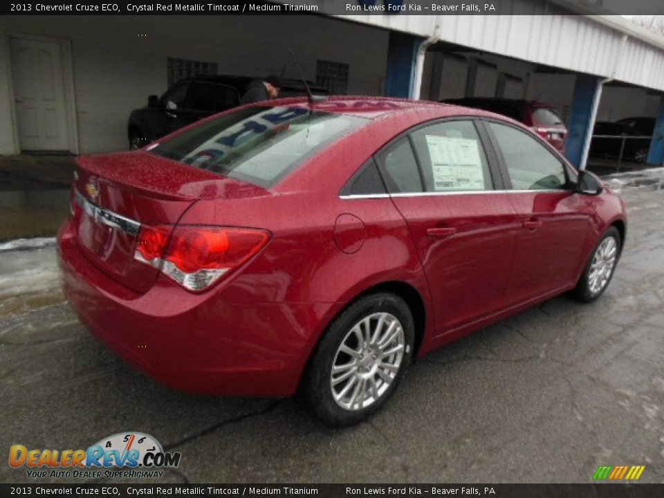 2013 Chevrolet Cruze ECO Crystal Red Metallic Tintcoat / Medium Titanium Photo #8