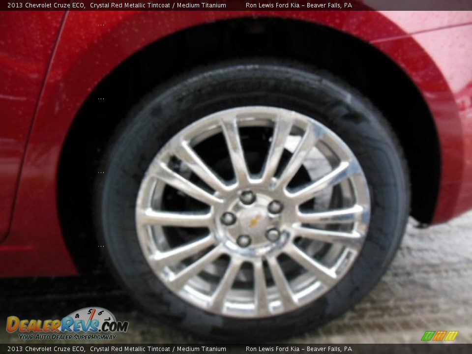 2013 Chevrolet Cruze ECO Crystal Red Metallic Tintcoat / Medium Titanium Photo #9