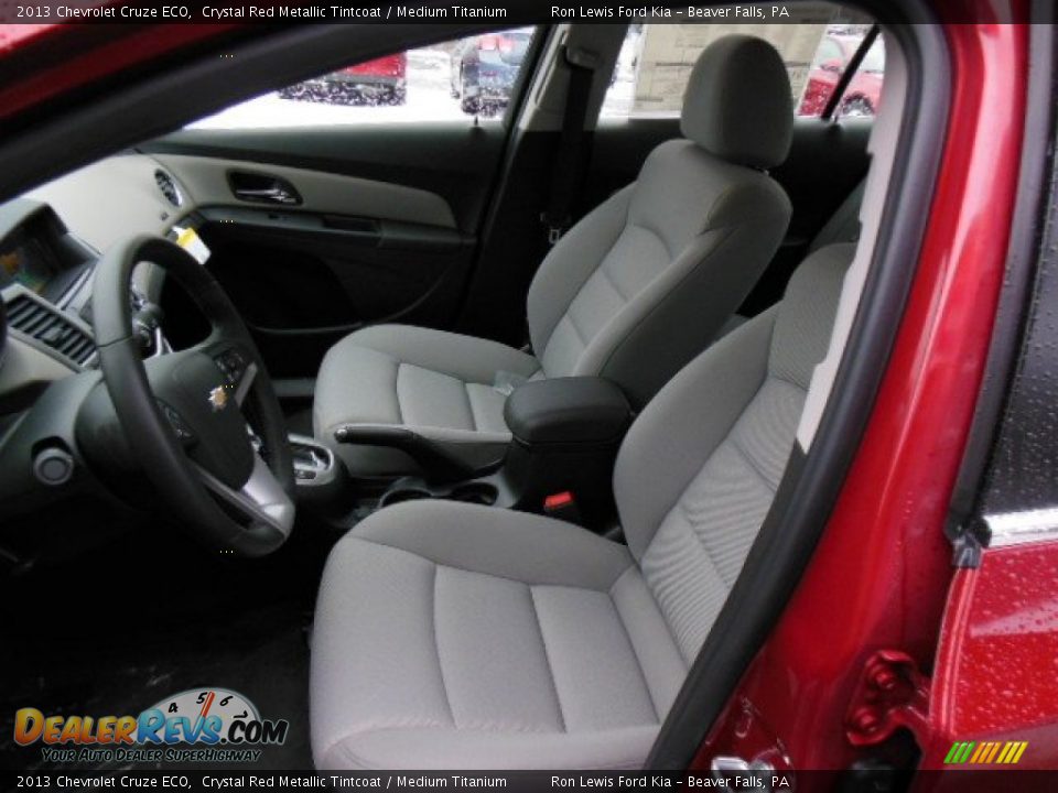2013 Chevrolet Cruze ECO Crystal Red Metallic Tintcoat / Medium Titanium Photo #11