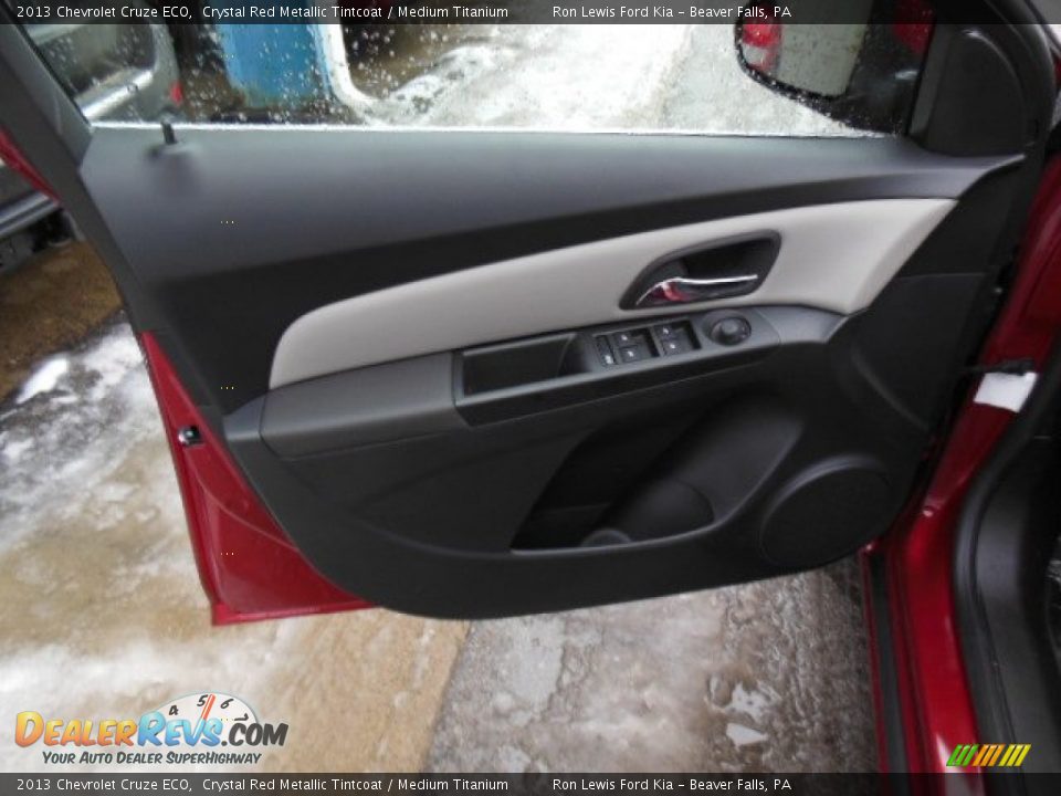 2013 Chevrolet Cruze ECO Crystal Red Metallic Tintcoat / Medium Titanium Photo #12
