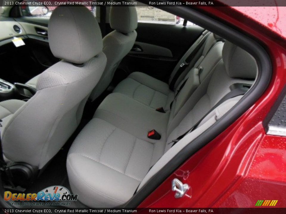 2013 Chevrolet Cruze ECO Crystal Red Metallic Tintcoat / Medium Titanium Photo #13