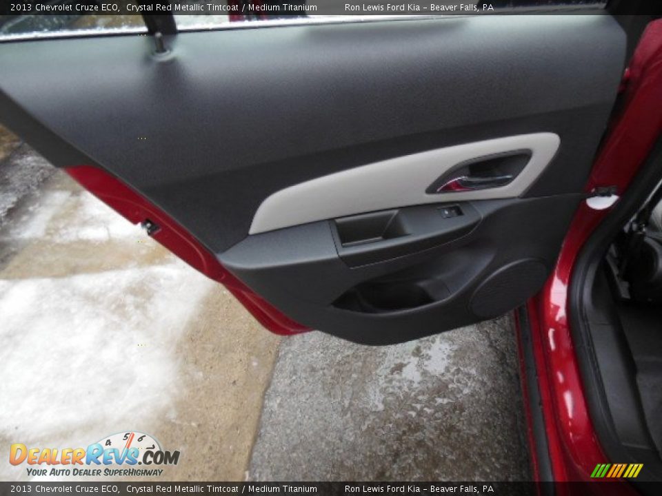 2013 Chevrolet Cruze ECO Crystal Red Metallic Tintcoat / Medium Titanium Photo #14