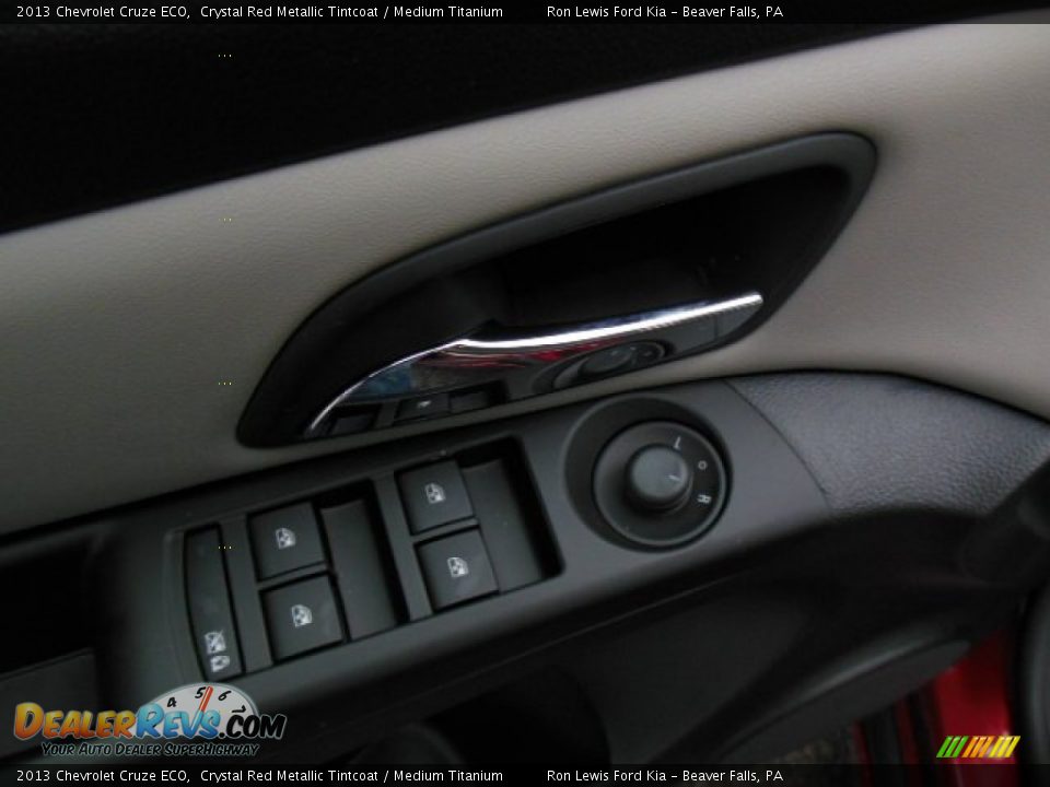 2013 Chevrolet Cruze ECO Crystal Red Metallic Tintcoat / Medium Titanium Photo #15