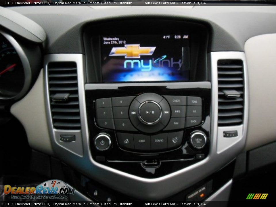 2013 Chevrolet Cruze ECO Crystal Red Metallic Tintcoat / Medium Titanium Photo #16