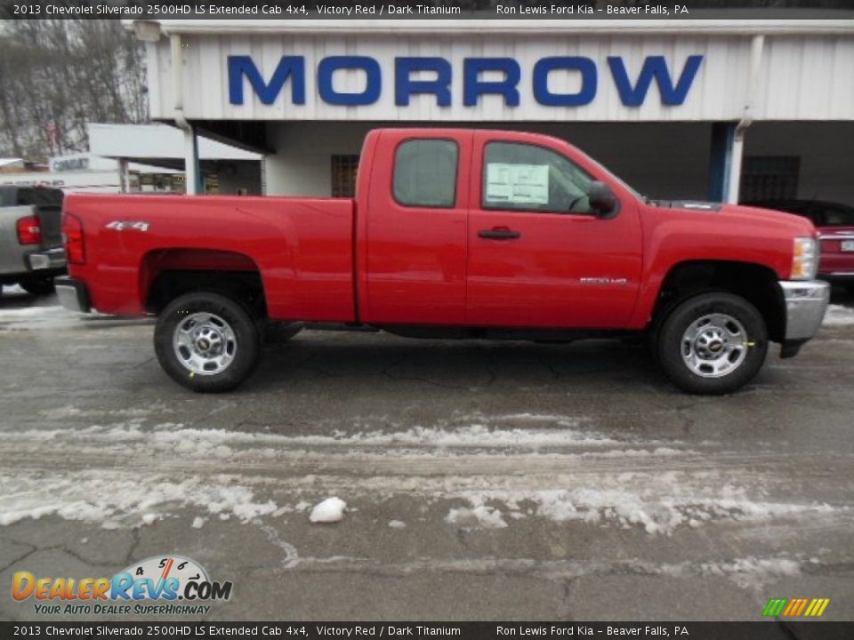 2013 Chevrolet Silverado 2500HD LS Extended Cab 4x4 Victory Red / Dark Titanium Photo #1