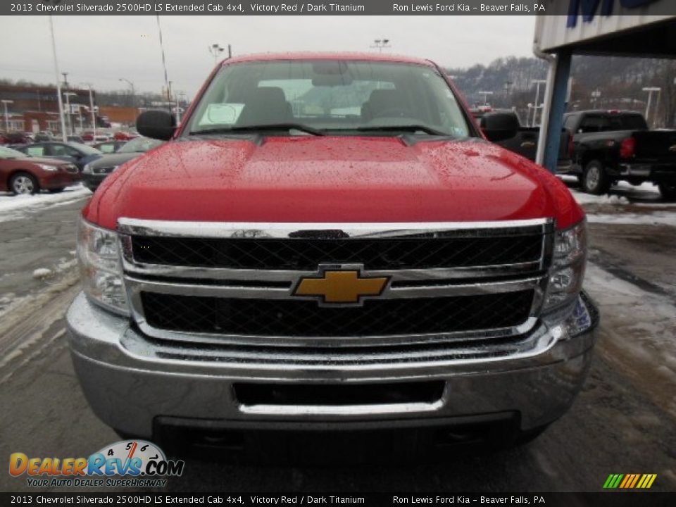 2013 Chevrolet Silverado 2500HD LS Extended Cab 4x4 Victory Red / Dark Titanium Photo #3