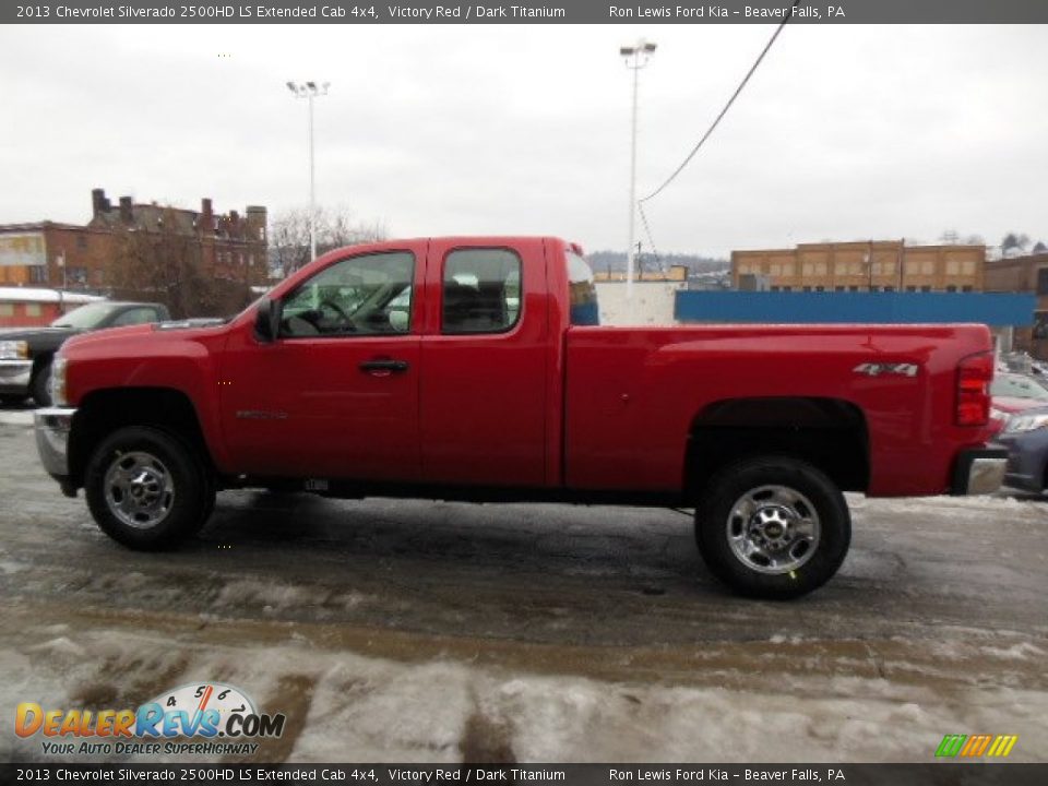 2013 Chevrolet Silverado 2500HD LS Extended Cab 4x4 Victory Red / Dark Titanium Photo #5