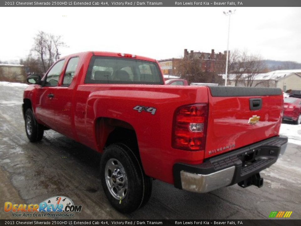 2013 Chevrolet Silverado 2500HD LS Extended Cab 4x4 Victory Red / Dark Titanium Photo #6