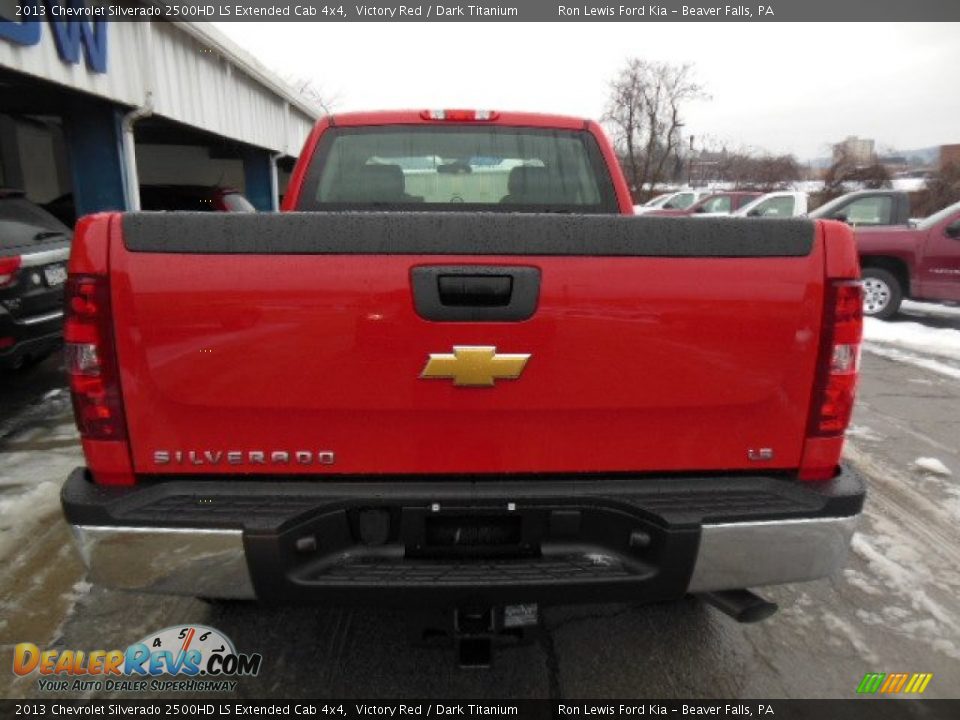 2013 Chevrolet Silverado 2500HD LS Extended Cab 4x4 Victory Red / Dark Titanium Photo #7