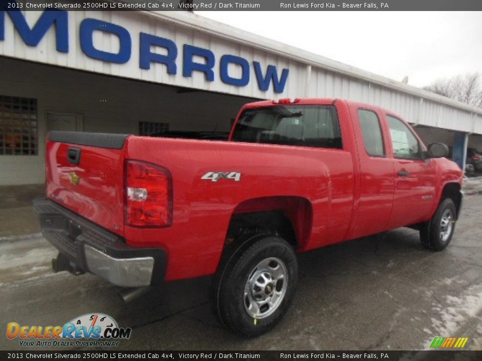 2013 Chevrolet Silverado 2500HD LS Extended Cab 4x4 Victory Red / Dark Titanium Photo #8